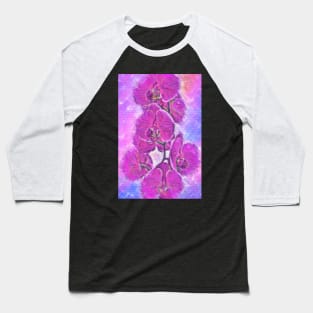 Pink And Purple Orchid Baseball T-Shirt